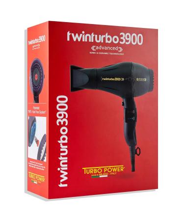 Turbo Power 3900 Ionic Hair Dryer - Professional Twin Turbo Blower with Brush | International Shipping Available - Buy Online on GoSupps.com