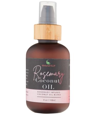 Natural V.I.P. Rosemary Coconut Oil for Hair Growth and Hair Loss Treatment Oil (4oz)