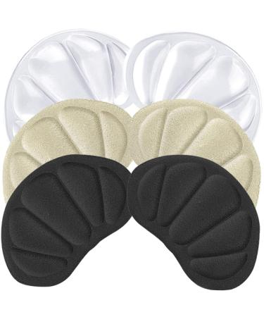 NOLITOY 3 Pairs Sneaker Heel Stickers Heel Shoe Grips Shoe Heel Inserts Comfort Dress Shoes for Women Heel Insoles Heeled Boots Big Shoe Filler Suede Women's Anti Drop Heel Floor Mat