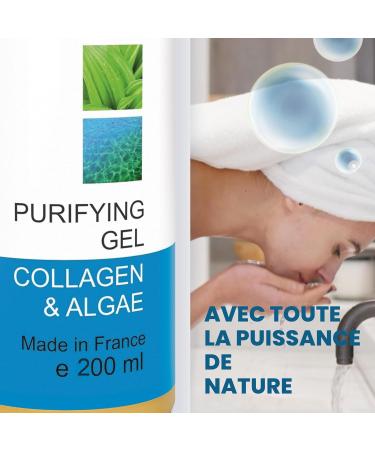 Bleu & Marine Bretania - Purifying Anti-Imperfections Gel 200ml | Face Cleanser | Hydro-Lipid Balance | Algae Organic Marula Aloe Vera (Pack of 1) - Buy Online on GoSupps.com