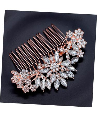 DOITOOL 1pc Hair Accessory for Women Womens Hair Clips Hair Combs Rhinestone Bridal Side Combs Womens Barrettes for Hair Bridal Haircombs Wedding Hair Bride Accessories Simple - Buy Online on GoSupps.com