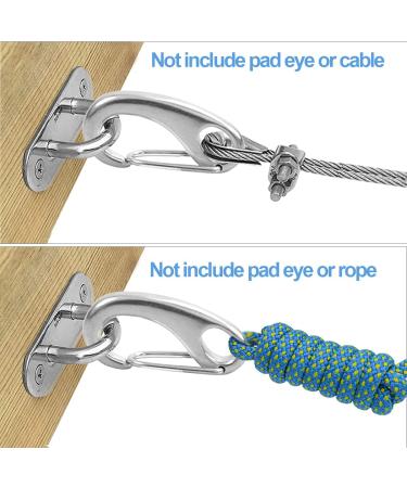 Abimars 4 inch Heavy Duty Rope Connector Snap Hook 316 Stainless Steel Spring Snap Hook Clip Load Capacity 1000lbs Marine Grade Anchor Clips for Rope (2 Pack) - Buy Online on GoSupps.com