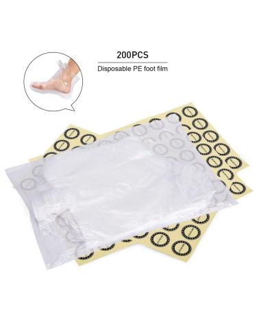 Shop 200 Pieces Transparent Plastic Ankle Boots - Thermal Insulation Foot Covers for Paraffin Wax Spa Pedicures | International Shipping Available - Buy Online on GoSupps.com