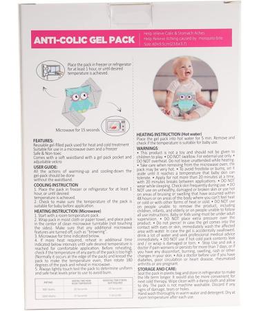 Solany Baby Colic Relief Belt | Reusable Heated Tummy Wrap | Adjustable Gas Relief Belly Band | Natural Heating Pad for Babies & Toddlers (Yellow Monster - Buy Online on GoSupps.com