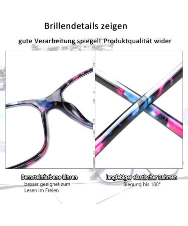 Cojwis 5 Pack Women s Reading Glasses | Blue Light Filter & Ultralight | Stylish 0.75x Magnification | Spring Hinges & 5 Mix Colors - Buy Online on GoSupps.com