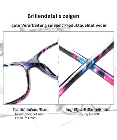Cojwis 5 Pack Women s Reading Glasses | Blue Light Filter & Ultralight Reading Aid | Stylish 1.50x Magnification | Spring Hinges & 5 Beautiful Patterns - Buy Online on GoSupps.com
