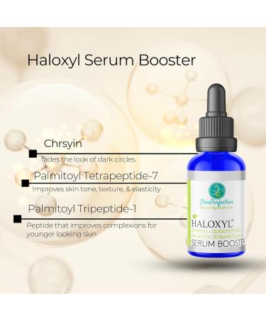 Haloxyl Anti-Aging Under-Eye Serum Booster | Peptides for Dark Circles & Discoloration - 0.5 oz (300 Drops - Buy Online on GoSupps.com