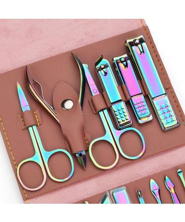 Nail Clipper Set Fantasy color 16-piece Nail Scissors Set Home Manicure Tools Suitable for Travel and Beauty Portable Travel Beauty Kit Nail Trimming Kit 01 - Buy Online on GoSupps.com