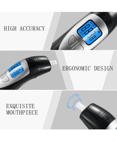Portable Breath Ketone Meter - Digital Ketosis Tester with 10 Replaceable Mouthpieces for Accurate Ketosis Monitoring | B-51 - Buy Online on GoSupps.com