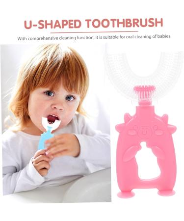 Minkissy 12 STK U-Shaped Toothbrush for Children - Whole Mouth Cleaning Baby Toothbrush - Durable & Safe PP Design - Buy Online on GoSupps.com