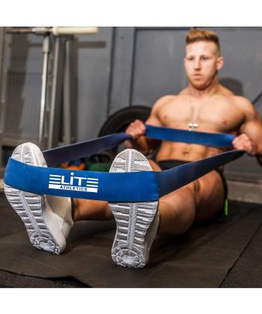 Pull Up Resistance Bands Set - Assist Exercise Bands for Stretching Mobility & Resistance Training - Long Workout Bands in Blue - Buy Online on GoSupps.com