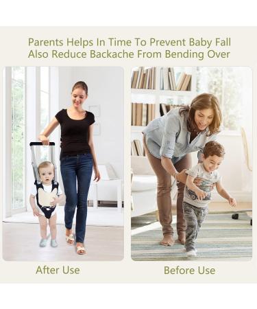 IULONEE Baby Walking Harness with Ergonomic Design and Detachable Crotch - Dark Blue Bear | Walker Assistant Belt for 9-24 Month Olds - Buy Online on GoSupps.com
