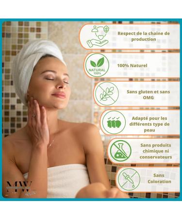 Clay 200 g Natural Powder Face and Body Care Masks Cleanses Softened Scrub Detoxifies the Skin Mask Natural (White) - Buy Online on GoSupps.com