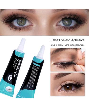 Buy Black Eyelash Glue - Long Lasting Waterproof Lash Adhesive for Extensions - Fast Drying Super Strong Hold Easy to Use - Buy Online on GoSupps.com