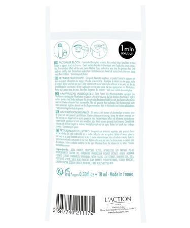 LAction Paris Smoothing Facial Hair Blocker Serum | Slow Down Facial Hair Growth | Easy-to-Use Roller Ball Applicator | Plant Extracts | 10ml Daily Facial Serum - Buy Online on GoSupps.com