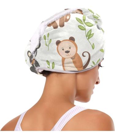 Super Absorbent Animal Babies Hair Towel 2 Pack - Quick Dry Hair Turbans for Women & Girls - Buy Online on GoSupps.com