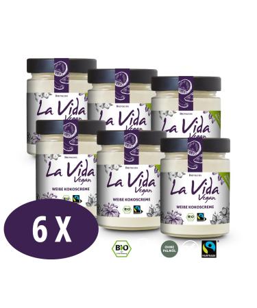 Brinkers La Vida Vegan Organic White Coconut Cream - 6 x 270g | Gluten-Free Tender Melt - Coconut Delight for Baking & Cooking - Buy Online on GoSupps.com
