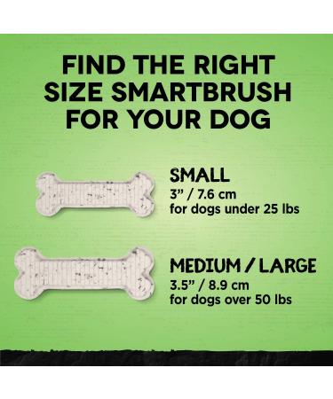 Zoe Smart Brush Dental Bones for Dogs Small Vanilla Mint 9 Pack 6.4 oz 180 g (Pack of 1) - Buy Online on GoSupps.com