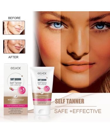 STRAIGHT Skin care cream for tanning cream bronze lotion solarium tanning accelerator cream dark selftanner for face and body for an even soft tanning effect 30 ml - Buy Online on GoSupps.com