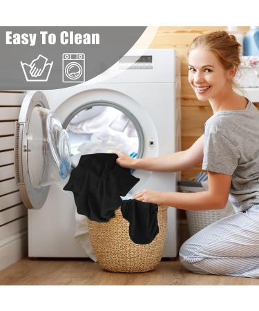 Stretch Velvet Toilet Tank Lid Cover - Super Soft Luxury Plush with Elastic Bottom, Machine Washable - Black - Buy Online on GoSupps.com