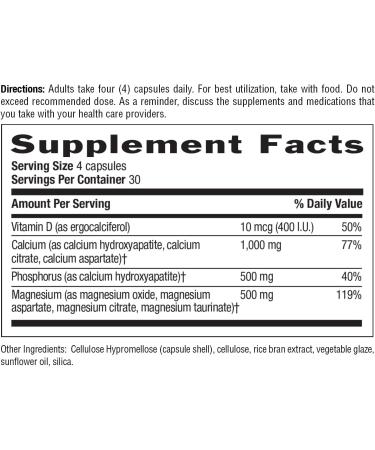 Country Life Target-Mins Calcium Magnesium with Vitamin D-Complex 1000mg/500mg/10mcg 120 Vegan Capsules Certified Gluten Free Certified Vegan Verified Non-GMO Verified Unflavored 120 Count (Pack of 1) - Buy Online on GoSupps.com