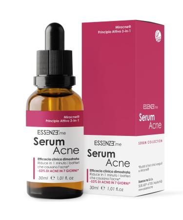 Essenze.me Pure Elegant Wellbeing Acne and Pimples Face Serum Essences Anti-Acne Treatment Immediate Effect Eliminates Pimples and Imperfections Dermatologically Tested Formula Results in 7 Days