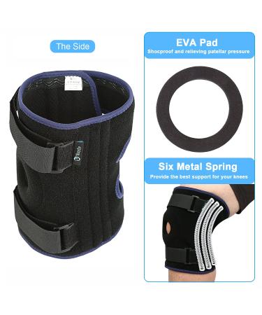 Nvorliy Plus Size Knee Brace 7XL/8XL - Stabilizing Support for Arthritis, ACL, Meniscus Tear - Breathable Neoprene for Running & Post-Surgery Relief - Buy Online on GoSupps.com