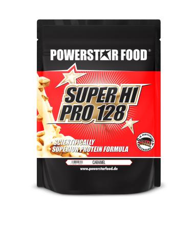 Powerstar Super Hi Pro 128 |Multi-component protein powder Caramel 1kg |Highly possible biological value |Protein powder with 80% protein i.tr.|Protein shake for muscle building & Losing weight Caramel 1 kg (1 Pack)
