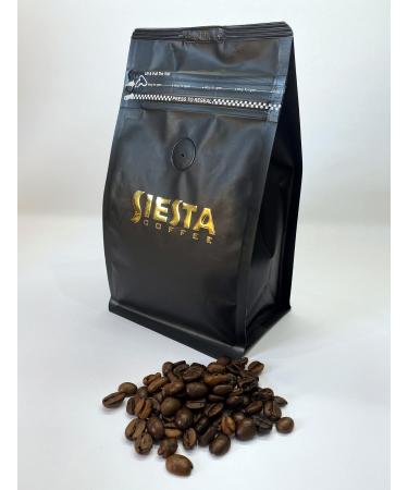 Golden Roasted Coffee Beans | Rich Arabica & Robusta Fusion | Siesta Coffee | 250g Bag Whole Bean Coffee 1 x 250g Bag