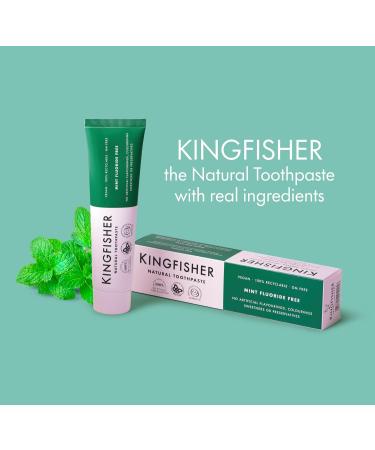 Mint Fluoride Free Toothpaste (100ml) Bulk Pack x 6 Super Savings by KINGFISHER - Buy Online on GoSupps.com