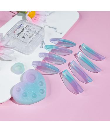 PERMANIA Lash Lift Rods 11Piece Reusable Soft Eyelash Perm Curler for Lash Lift Kit with Silicone Plate Suitable for All Eye Shapes DIY
