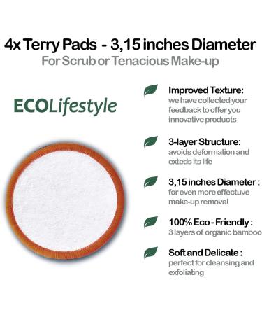 Reusable Makeup Remover Pads | Eco-Friendly Bamboo Cotton Rounds for Face | Sustainable Organic Eye Cleaner | Zero Waste Beauty - Buy Online on GoSupps.com