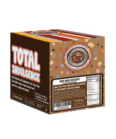 Deep Dark Hot Chocolate Mix - 15 Gourmet Packets - Total Indulgence - Buy Online on GoSupps.com