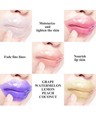 ROUSE Collagen Lip Mask - 20 Hydrating Overnight Lip Patches for Dry Lips Care | 5 Vibrant Colors - Buy Online on GoSupps.com