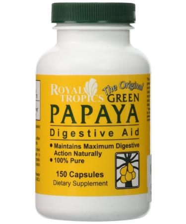 Royal Tropics The Original Green Papaya Digestive Aid 150 Capsules