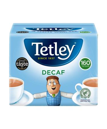 Tetley Tetley Decaffeinated Tea Bags 160-Pack Caffeine-Free 500g