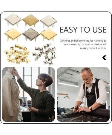 LALAFINA 80pcs Claws Apparel Brass 1.00X1.00X0.50CM Assorted Color - Buy Online on GoSupps.com