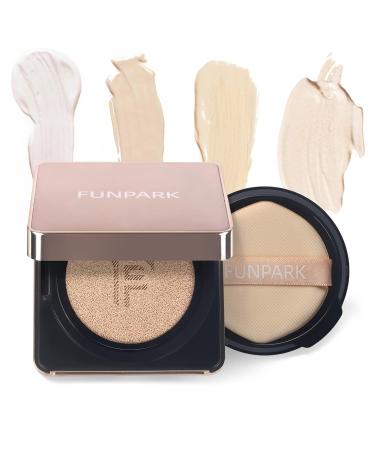 LALASTYLE Air Cushion Foundation SPF50+ PA+++ - Long Lasting Matte Nude BB Cream for Hydrating High Coverage, Waterproof Formula - Natural Shade - Buy Online on GoSupps.com