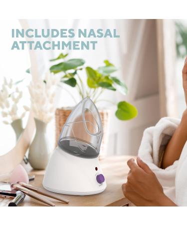 Homedics Revitalising Facial Spa - Face Steamer for Deep Face Cleaning & Nasal Attachment for Sinus Relief - Buy Online on GoSupps.com