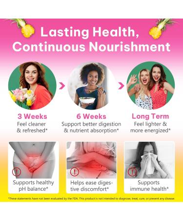 Probiotiques Gummies pour Femmes Flore Intime Gummies Saveur Ananas avec Orme Rouge Support pH et Immunit Flore intestinale 60 Gummies - Buy Online on GoSupps.com