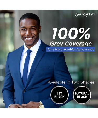 Sta Sof Fro Permanent Black Hair Dye for Men - Cream Formula Jet Black Hair Color - Buy Online on GoSupps.com