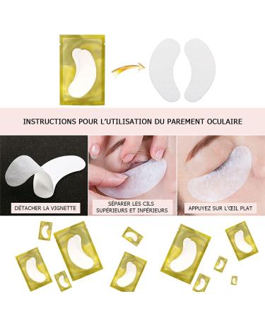 50 Pairs Eyelash Extension Stickers - Gel Pads to Prevent Stains & Makeup Residues | Beauty Tools for Flawless Lashes - Buy Online on GoSupps.com