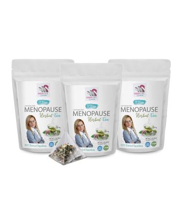menstrual cramps tea - MENOPAUSE HERBAL TEA 42 DAYS - night sweats relief menopause tea with cinnamon menopause tea with red clover hot flashes menopause relief night sweats relief tea for women