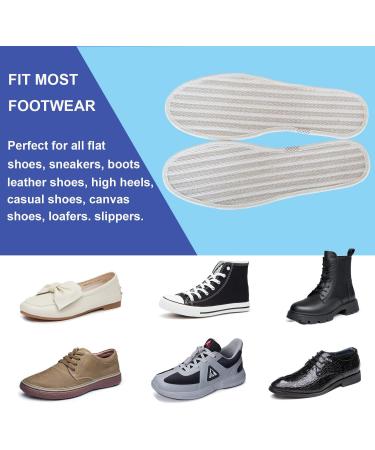 Breathable Cotton Linen Shoe Insoles 3 Pairs - Non-slip Thin Pads for Sneakers - Odor Eater Inner Soles for Men - Tennis Shoe Soles - Women 9.5/Men 7.5 US - Buy Online on GoSupps.com