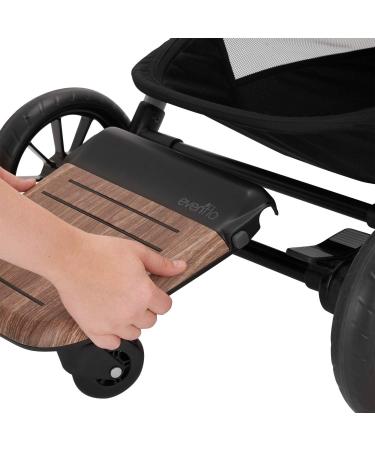 Evenflo Stroller Rider Board - Convenient Riding Option with Non-Skid Surface and Smooth-Ride Wheels - Holds up to 50 Pounds - Easy to Use - No Additional Parts Needed - Buy Online on GoSupps.com