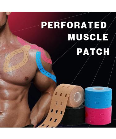 Waterproof Kinesiology Tape - 4 Rolls - Joint Support & Muscle Pain Relief - 16.4ft Elastic Tape for Any Activity - Buy Online on GoSupps.com