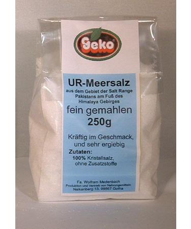 Geko Geko Salt and Salt Mixes with Himalayan Salt from Salt Range Pakistan in a refill pack OVP (Himalayan salt* Halite Salt 250 g)