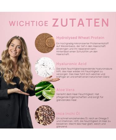  YUAIA Haircare Repair and Care: Shampoo Conditioner | With active ingredient INCA INCHI Oil Rep'Hair (0.2%) Neossance Hemisqualane (2%) | Perfect for Dry Frizzy and Split Hair 2 x - Buy Online on GoSupps.com