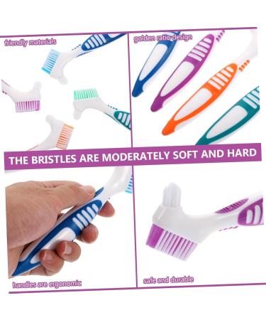 Iwowhero 4-Piece Children's Toothbrush Set | Denture Cleaning Brush for Prothesis Care | Adult & Kids Cleaning Tools - Buy Online on GoSupps.com