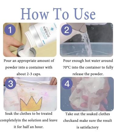 3 Pcs Household White Clothing Reducing Agent White Clothes Reducing Agent Exclusively for White Clothes White Laundry Whitener Clothing Stain Remover Clothes Oil Stain Remover - Buy Online on GoSupps.com